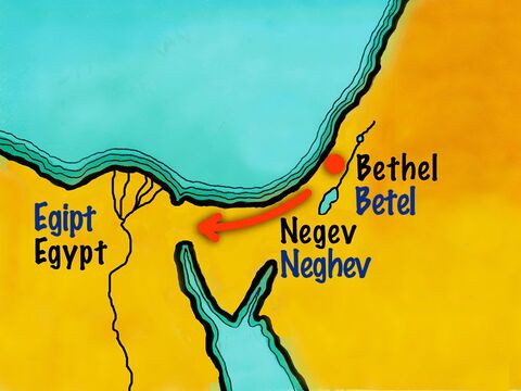Avram şi familia sa au hotărât să se mute la sud, peste deşert, în Egipt pentru a găsi de mâncare. – Imagine 13