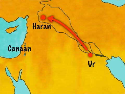 Când au ajuns în Haran, s-au oprit să se aşeze. În acest timp tatăl lui Avram, Terah, a murit. – Imagine 4
