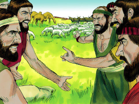 Păstorii animalelor lui Avram şi cei ai turmelor lui Lot au început să se certe. – Imagine 5