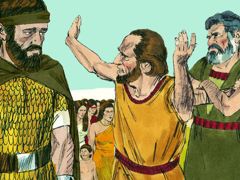 Unii dintre conducătorii din Efraim l-au suportat pe Oded, şi anume Azaria, Berechia, Ezechia, şi Amasa. – Imagine 16
