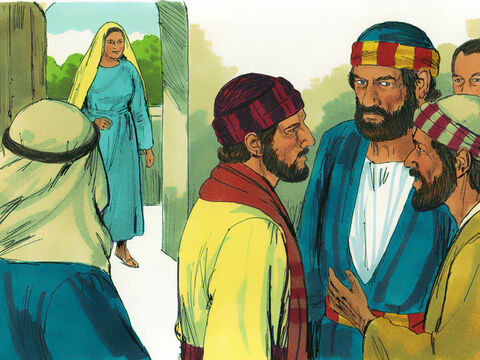 Trei ore mai târziu, a sosit acasă Safira, soţia lui Anania, şi nu ştia ce se întâmplase cu soţul ei. – Imagine 5