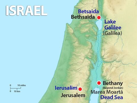 În următoarea zi, Isus a călătorit din Betania în Betsaida, lângă Lacul Galilea, în cetatea lui Andrei şi Petru. – Imagine 7
