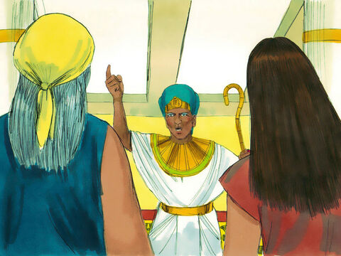 Exodul 1:16<br/>Faraon le-a chemat, şi le-a poruncit ca în cazul în care vreo femeie evreică naşte un băiat, să îl omoare. Doar atunci o puteau lăsa să trăiască, dacă bebeluşul era fetiţă. – Imagine 9