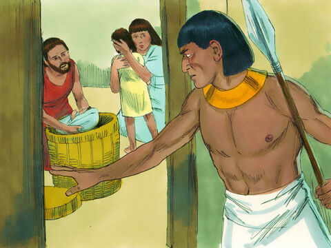 Exodul 1:22<br/>Astfel, Faraon şi-a poruncit poporului, ca să arunce fiecare băieţel născut unei evreice în râul Nil. – Imagine 12