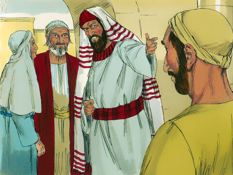 Apoi l-au dus la nişte Farisei care au întrebat ce s-a întâmplat. – Mi-a pus noroi pe ochi, – a răspuns omul, – pe care eu l-am spălat de pe ochi, iar acum văd! Când Fariseii şi-au dat seama că acest miracol a avut loc într-o zi de Sabat, unii credeau că acest miracol nu poate fi de la Dumnezeu, alţii însă au insistat lângă acest fapt. – Imagine 5