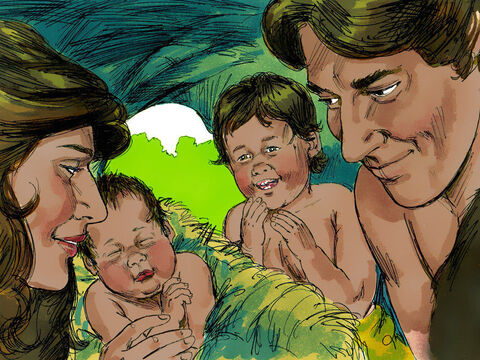 Adam şi Eva au avut un fiu, pe care l-au numit Cain. Mai târziu, Eva iar a născut un băiat, şi l-au numit Abel. – Imagine 1