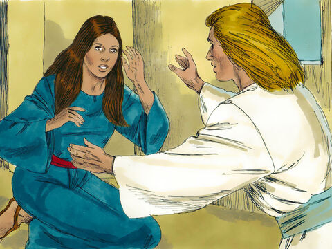 Îngerul Gabriel a fost trimis de Dumnezeu în Nazaret la Maria. Îngerul a intrat la ea şi i-a zis: – Nu te teme, Maria, pentru că ai găsit har din partea lui Dumnezeu. – Imagine 2