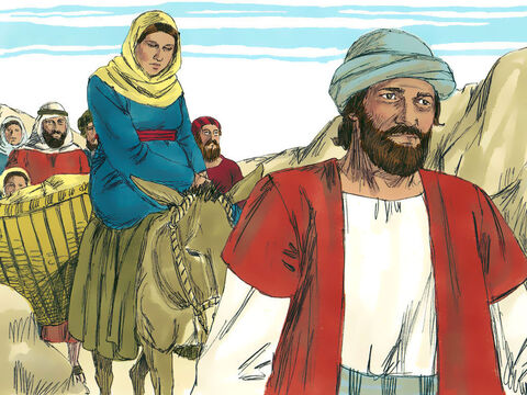 Iosif a străbătut drumul lung până la Betleem împreună cu Maria, pentru că ambii erau din casa şi spiţa regelui David. În timp ce se aflau acolo, s-a împlinit vremea ca Maria să nască. – Imagine 13
