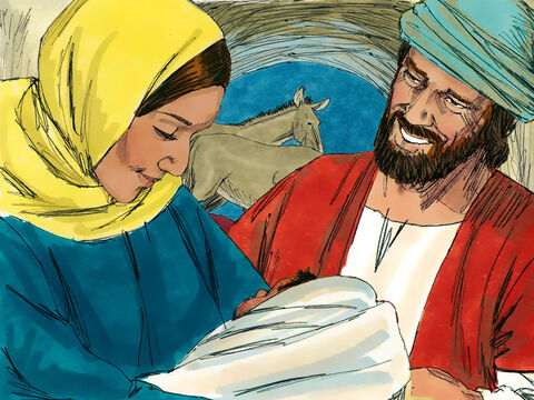 Acolo Maria L-a născut pe Fiul ei cel dintâi. Ea La înfăşat şi L-a culcat într-o iesle. – Imagine 15