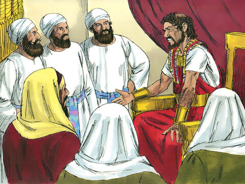 Regele Irod s-a tulburat auzind despre naşterea unui nou rege. El a adunat toţi preoţii conducători şi pe toţi cărturarii şi i-a întrebat unde urma să se nască Cristosul. – Imagine 4