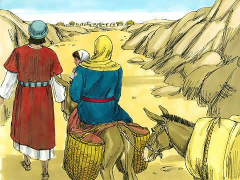 Când ei s-au întors în Israel, Dumnezeu l-a înştiinţat pe Iosif în vis să se ducă în ţinuturile Galileii, în oraşul Nazaret. Cu mulţi ani în urmă profeţi prorociră că Mântuitorul va fi numit nazarinean. – Imagine 14