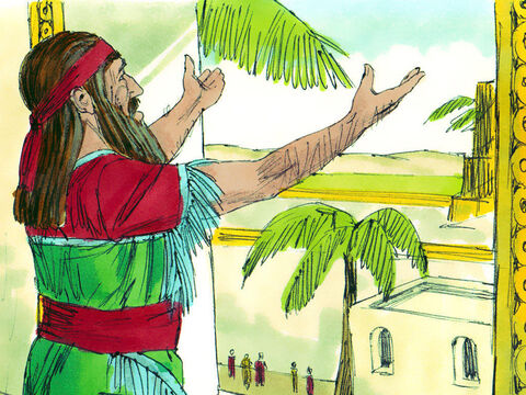Daniel era un evreu în Babilon când mezii şi perşii au preluat imperiul. El s-a rugat în fiecare zi, întorcându-se cu faţa spre Ierusalim şi ţara sa. – Imagine 1