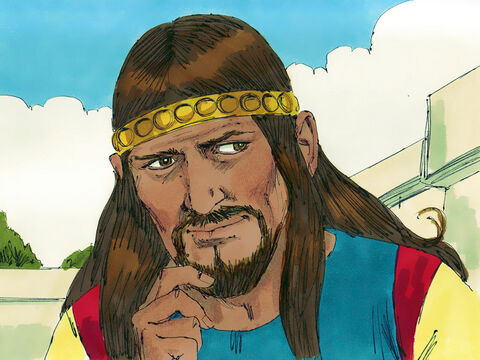 După cinci ani de astfel de campanie, Absalom a plănuit să devină rege în locul tatălui său, David. – Imagine 11