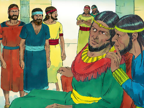 Când au ajuns slujitorii, căpeteniile regelui Hanun lau avertizat: – Crezi că David îţi trimite oameni să te mângâie, ca să cinstească pe tatăl tău? Au venit doar pentru a cerceta cetatea ca s-o nimicească. – Imagine 3