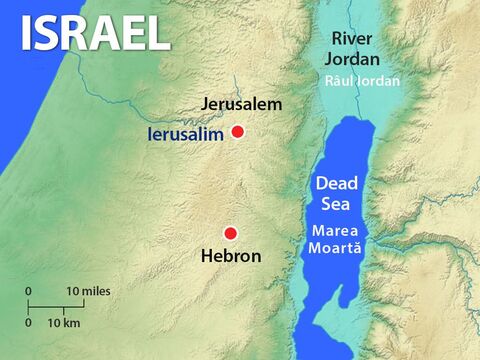 În primii şapte ani jumătate din domnia sa, David domnea din Hebron. Apoi a decis să cucerească Iebusul (numit mai târziu Ierusalim), oraşul iebusiţilor, şi să-l facă capitala Regatului. – Imagine 2