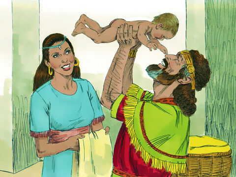 Mai târziu David şi Batşeba au avut un nou băieţel pe care l-au numit Solomon. Domnul îl iubea, şi l-a trimis pe profetul Natan să- l binecuvânteze cu numele Iedidia, ce înseamnă „prietenul lui Dumnezeu”. Solomon a crescut să fie următorul rege al Israelului. – Imagine 19