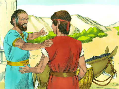 Într-o zi, Isai a vorbit cu David: – Ia acest grâu prăjit şi aceste pâini fraţilor tăi din armată. Şi du aceste zece caşuri de brânză căpeteniei. Află ce fac fraţii tăi. – Imagine 8