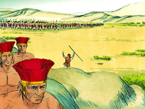 Bărbaţii israeliţi au pornit în urma lor, strigând, şi prigonindu-i până la teritoriile filistene Gat şi Ekron. – Imagine 19