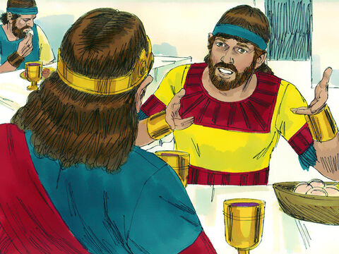 Ionatan i-a explicat că l-a lăsat el să plece în Betleem, ca să participe la sacrificiul adus de familia sa. – Imagine 17
