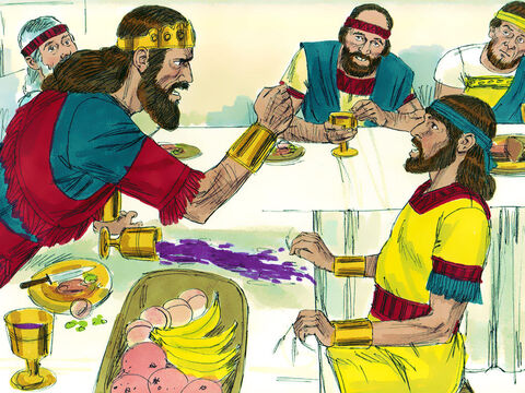 Saul s-a mâniat pe Ionatan: – Te-ai împrietenit cu David pentru ruşinea ta. Cât timp trăieşte el, nu vei putea deveni rege. Trimite-l la mine ca să-l ucid. – Imagine 18