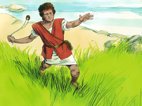 David a devenit cunoscut ca și tânărul care l-a învins pe uriașul Goliat cu o piatră și o praștie. El a fost și un muzician talentat și scriitor de cântece. – Imagine 1