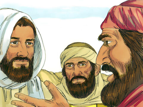 – Isus din Nazaret a fost predat preoților, care L-au condamnat la moarte și L-au răstignit, – au explicat ucenicii. – Noi am sperat că El ne va salva. – Imagine 6