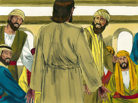 Dintr-o dată, Isus a apărut între ei:<br/>– Pace vouă!<br/>Toți s-au speriat, gândindu-se că văd un duh. – Imagine 15