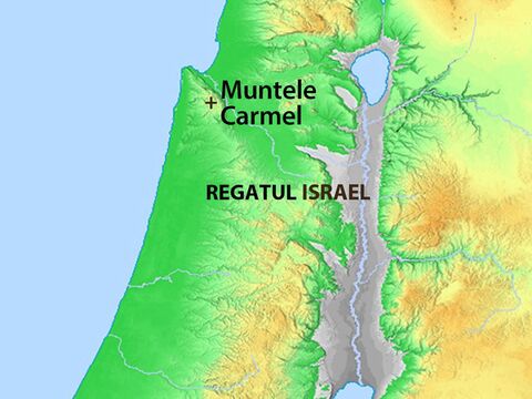 – Strânge acum pe tot Israelul la mine, pe muntele Carmel, pe cei 450 de profeţi ai lui Baal şi pe cei 400 de profeţi ai Aşerei, care mănâncă la masa reginei Izabela. – Imagine 7