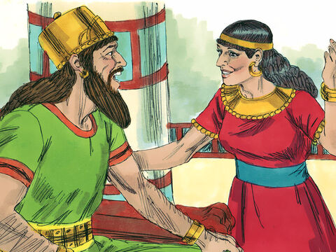 Regele Ahab și regina Izabela stăpâneau peste regatul de nord al Israelului. Au încurajat poporul să se închine idolilor. – Imagine 1