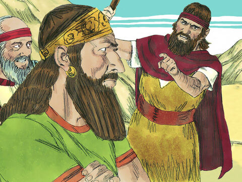 Când regele l-a văzut pe Ilie, l-a acuzat că nenorocește poporul.<br/>– Nu eu l-am nenorocit pe Israel, i-a răspuns Ilie, ci tu şi familia ta, prin faptul că aţi părăsit poruncile Domnului şi l-aţi urmat pe Baal. – Imagine 8