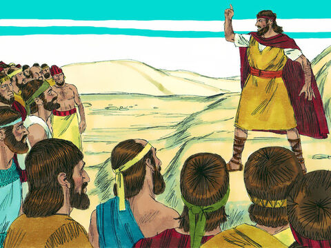Ilie a vorbit poporului pe muntele Carmel:<br/>– Până când veţi mai şovăi între două convingeri? Dacă Domnul este Dumnezeu, urmaţi-L pe El, iar dacă Baal este Dumnezeu, urmaţi-l pe acesta!<br/>Poporul a rămas în liniște. – Imagine 11