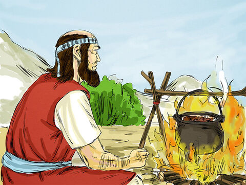 A luat și uneltele de arat și le-a dat foc, apoi a pregătit carnea boilor pe foc. Acesta era semnul că nu va mai continua ceea ce făcuse până atunci. – Imagine 5