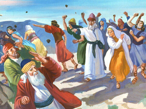 Oamenii care au refuzat să i se închine lui Baal erau persecutaţi sau goniţi din ţară. Profeţii lui Dumnezeu au fost ucişi. – Imagine 3