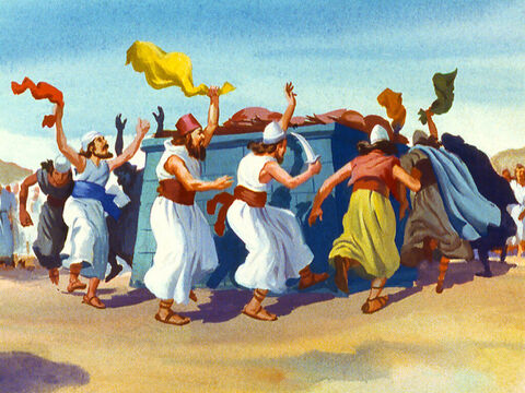 Profeţii săreau şi dansau în jurul altarului: – Baal, răspunde-ne! – dar nu a venit răspuns din partea idolului. – Imagine 29