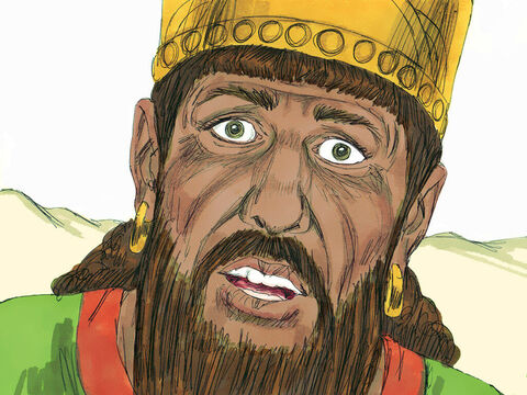 Regele Ahab l-a căutat pe Ilie peste tot, dar nu l-a putut găsi. Ilie s-a ascuns în valea Cherit, unde a băut apă din pârâu, iar corbii îi duceau de mâncare. – Imagine 2
