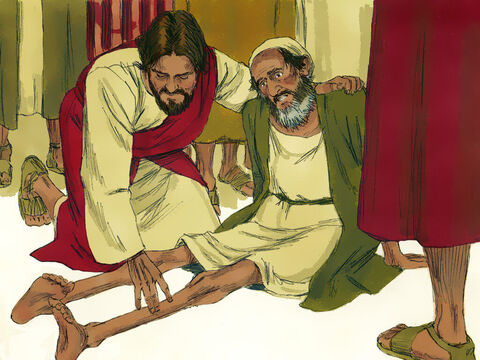 Isus a urcat pe deal, și le-a învățat. Apoi a vindecat bolnavii. Erau în jur de 5000 de bărbați, în afară de femei și copii. – Imagine 3