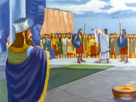 Iar Şadrac, Meşac şi Abed-Nego au fost promovaţi în ţinutul Babilonului. Bucuria lor reală a fost însă faptul că erau liberi să I se închine lui Dumnezeu. – Imagine 45