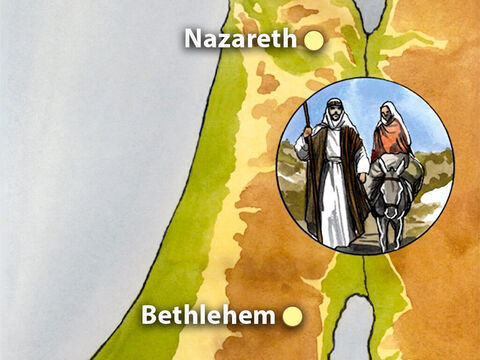 Toţi se duceau să se înscrie, fiecare în cetatea lui. Iosif a plecat şi el din Galileea, din cetatea Nazaret, înspre Iudeea, în cetatea lui David, numită Betleem, pentru că era din casa şi spiţa lui David. – Imagine 2