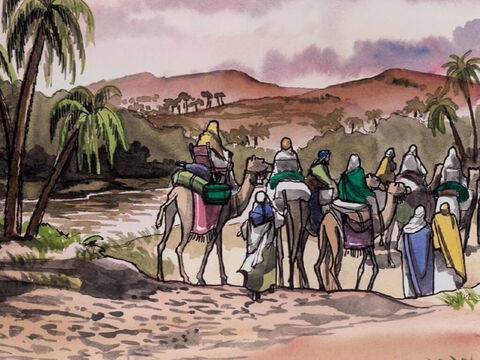 Apoi, fiind înştiinţaţi de Dumnezeu în vis să nu se mai întoarcă pe la Irod, au pornit înapoi spre ţara lor, pe un alt drum. – Imagine 9