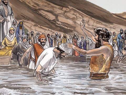 Cei din Ierusalim, din toată Iudeea şi din toată regiunea Iordanului au început să vină la el şi, mărturisindu-şi păcatele, erau botezaţi de el în râul Iordan. – Imagine 5