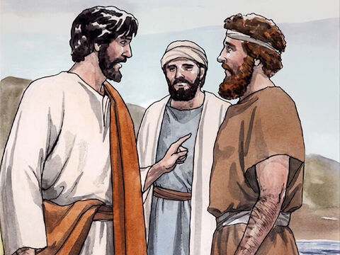 Andrei l-a dus pe Simon la Isus. Când l-a văzut, Isus i-a zis: „Tu eşti Simon, fiul lui Ioan; tu vei fi numit «Chifa»“ – care este tradus „Petru“. – Imagine 5