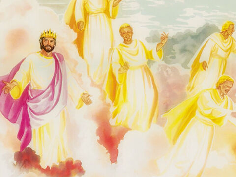 Apoi i-a zis:<br/>– Adevărat, adevărat vă spun că veţi vedea cerul deschis şi pe îngerii lui Dumnezeu înălţându-se şi coborându-se peste Fiul Omului! – Imagine 11