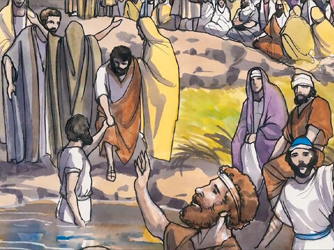 Când Isus a aflat că fariseii au auzit că El face şi botează mai mulţi ucenici decât Ioan – cu toate că nu Isus Însuşi boteza, ci ucenicii Lui – a părăsit Iudeea şi S-a întors iarăşi în Galileea. – Imagine 1