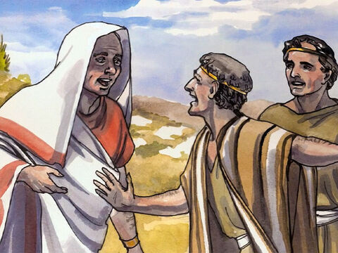 Omul a crezut cuvintele pe care i le-a spus Isus şi a plecat. În timp ce se cobora el spre casă, sclavii lui l-au întâmpinat şi i-au zis că fiul lui trăieşte! – Imagine 8