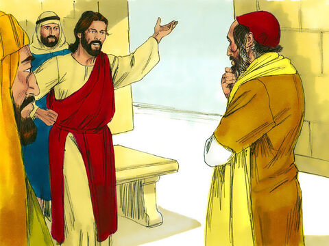 Isus i-a zis:<br/>– Ai dreptate. Fă aşa şi vei trăi!<br/>Dar el L-a întrebat pe Isus:<br/>– Şi cine este semenul meu?<br/>Isus i-a răspuns prin această pildă: – Imagine 4