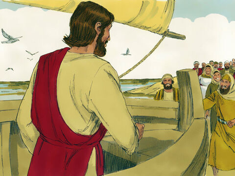 Isus traversară Marea Galileii şi când s-a întors în Capernaum, o mare mulţime de oameni Îl aştepta. – Imagine 2