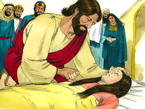Isus a luat-o pe fetiţă de mână şi a spus: – Fetiţo, scoală-te! – Imagine 13
