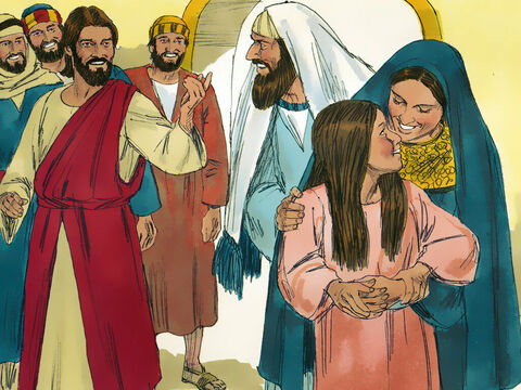 Isus le-a spus părinţilor ei uimiţi să-i dea să mănânce. Apoi le-a poruncit să nu spună nimănui ce s-a întâmplat. – Imagine 15