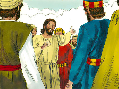 După învierea Sa dintre morţi, Isus s-a întâlnit cu apostolii şi cu cei care Îl urmaseră, dându-le dovadă a faptului că era viu. Li S-a arătat timp de patruzeci de zile, şi le-a vorbit despre Împărăţia lui Dumnezeu. – Imagine 1