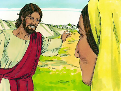 Femeia I-a zis:<br/>– Domnule, dă-mi şi mie această apă, ca să nu-mi mai fie sete!<br/>Isus i-a zis:<br/>– Du-te, cheamă-l pe soţul tău şi vino aici!<br/>– N-am soţ! răspunse ea. – Imagine 7